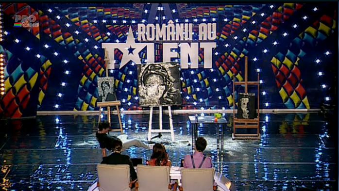 Inca un pictor cu sclipici la „Romanii au talent” (VIDEO)