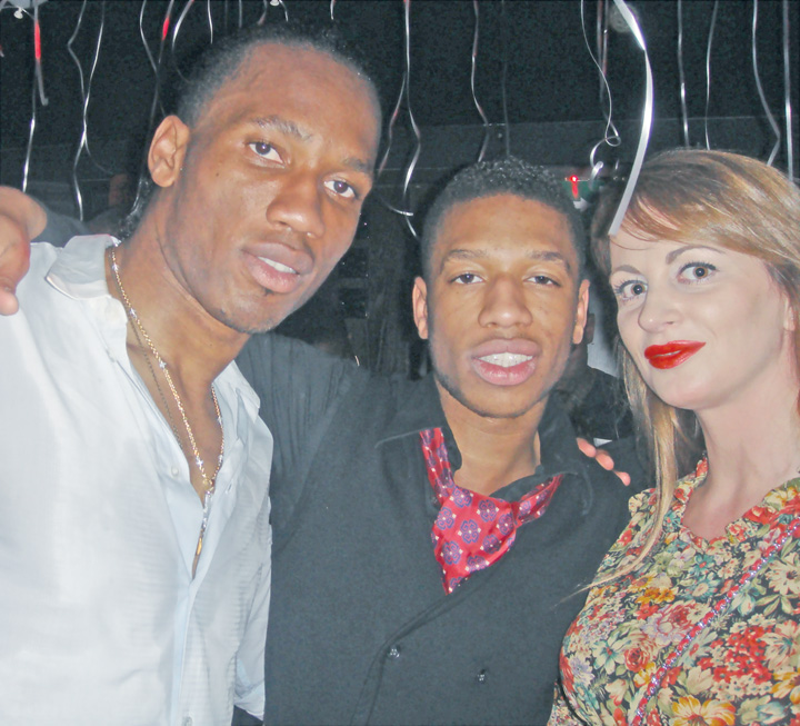 Delia Antal, la aniversarea fotbalistului Didier Drogba