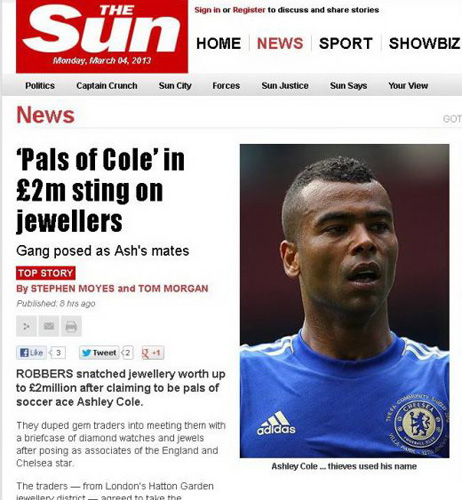 Jaf in numele lui Ashley Cole