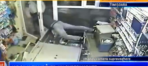 Jaf ca in filme in Timisoara (VIDEO)