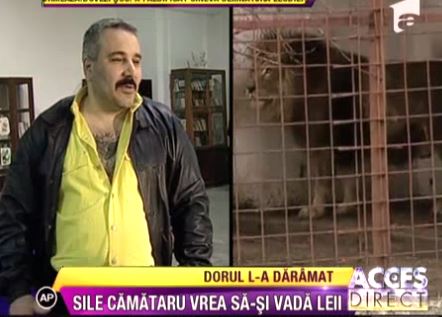Sile Camataru vrea sa iasa din arest ca sa-si stranga leii in brate
