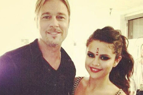 Selena Gomez, sub masa din cauza lui Brad Pitt