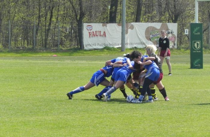 Spectacol total la prima etapa din CN de rugby 7 feminin (FOTO)