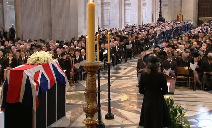 „Ciorile” de la funeraliile baronesei Margaret Thatcher