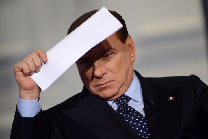Silvio Berlusconi Special Guest Of A TV Show - Rome - Ziarul National
