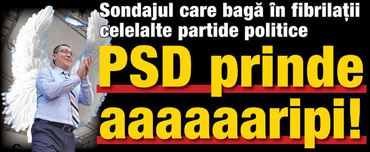 Sondajul care baga in fibrilatii celelalte partide politice: PSD prinde aaaripi!