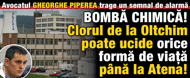 BOMBA CHIMICA! Clorul de la Oltchim poate ucide orice forma de viata pana la Atena!