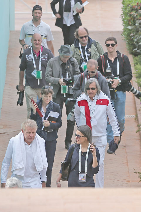Match d - Ziarul National'exhibition lors du tournoi de tennis Monte Carlo Rolex Masters