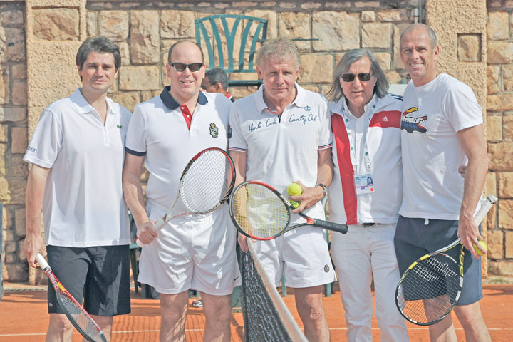 Match d - Ziarul National'exhibition lors du tournoi de tennis Monte Carlo Rolex Masters