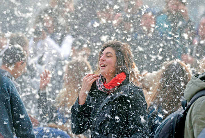 Hungary Pillow Fight - Ziarul National
