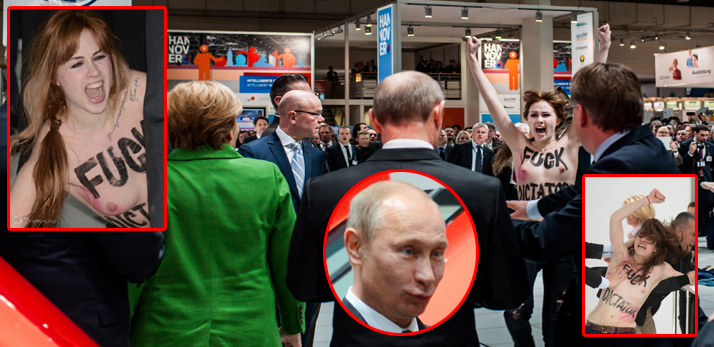 Vladimir Putin, intampinat cu sfarcuri la Salonul Industriei de la Hanovra! (FOTO)