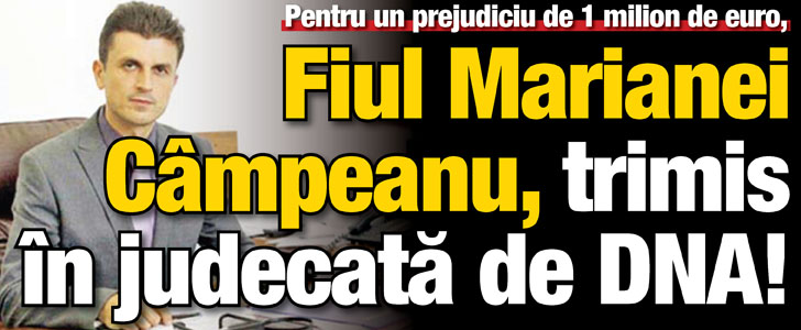 Fiul ministrului Muncii, trimis in judecata pentru o teapa de un milion de euro