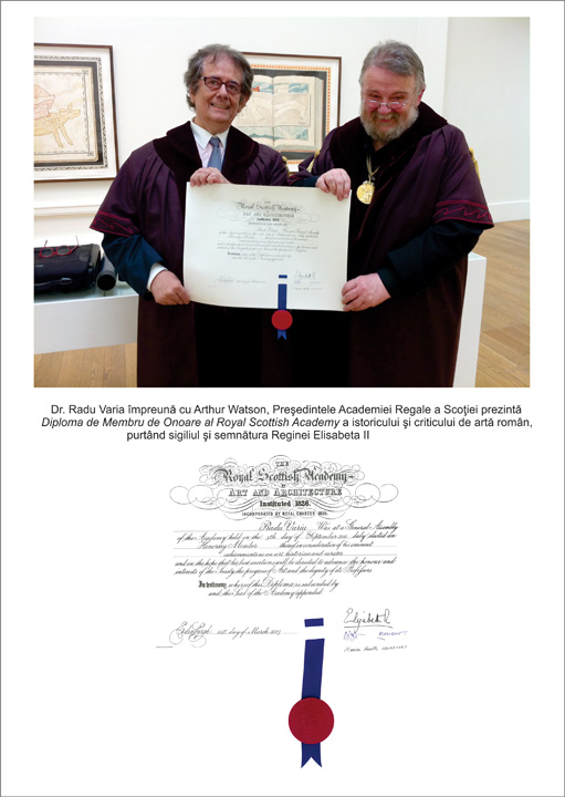 Radu Varia diploma - Ziarul National