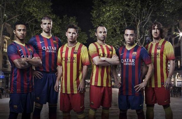 Barcelona si-a facut echipament din steagul Catalunyei (FOTO)