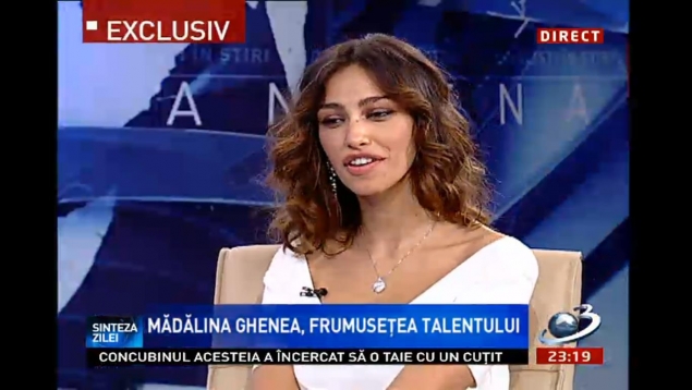 SOC: “Madalina Ghenea, frumusetea talentului. Concubinul acesteia a incercat sa o taie cu un cutit”