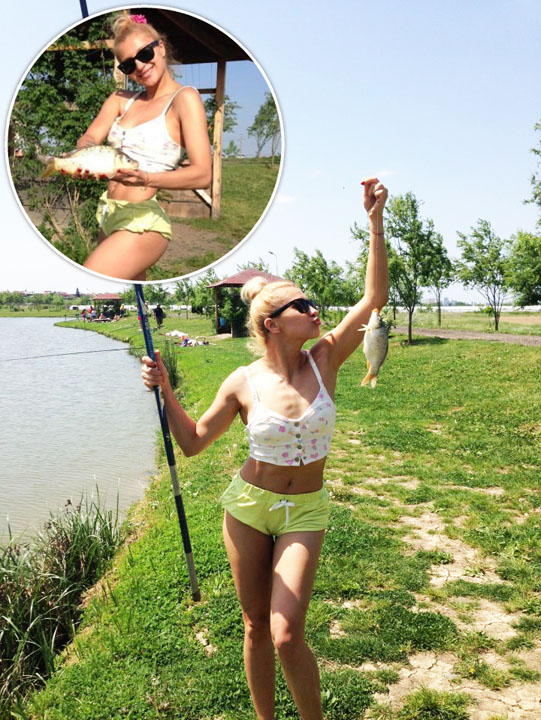 Lora a prins pestele potrivit!