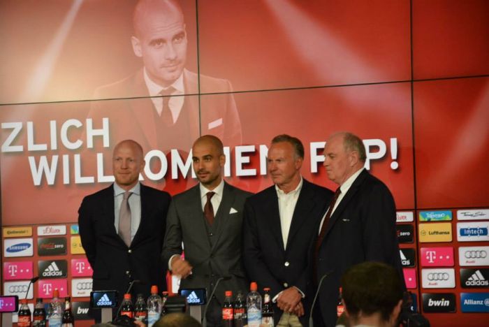 Pep Guardiola a fost prezentat oficial la Bayern (FOTO)