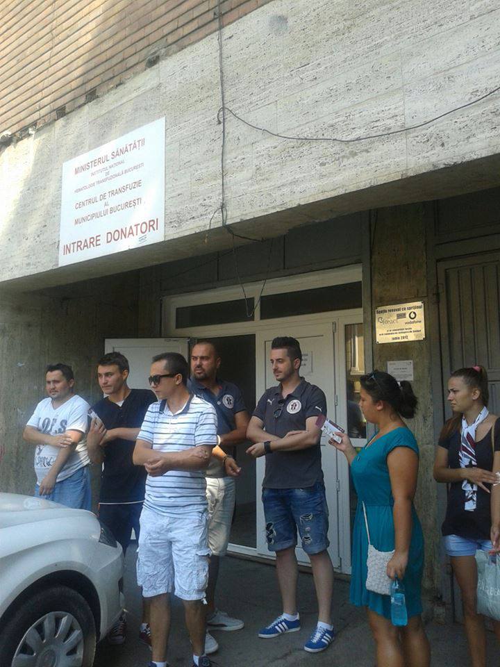 Gest urias facut de rapidisti in ziua in care clubul implineste 90 de ani! Fanii au donat sange pentru victimele accidentului din Muntenegru