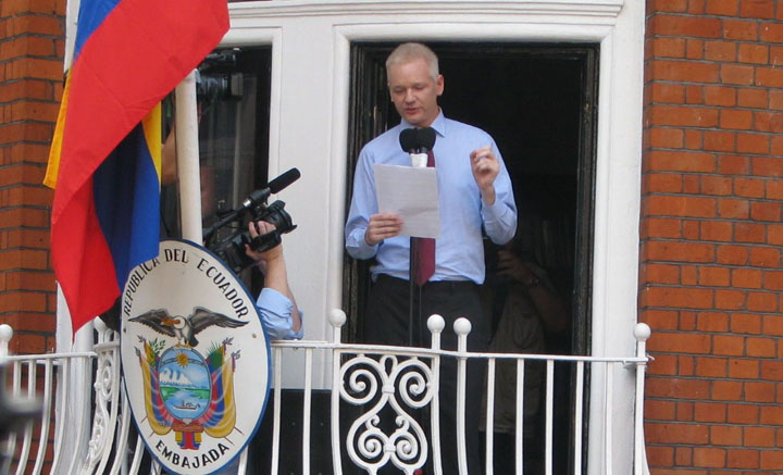 Ambasada londoneza a Ecuadorului, „ascultata” de SUA