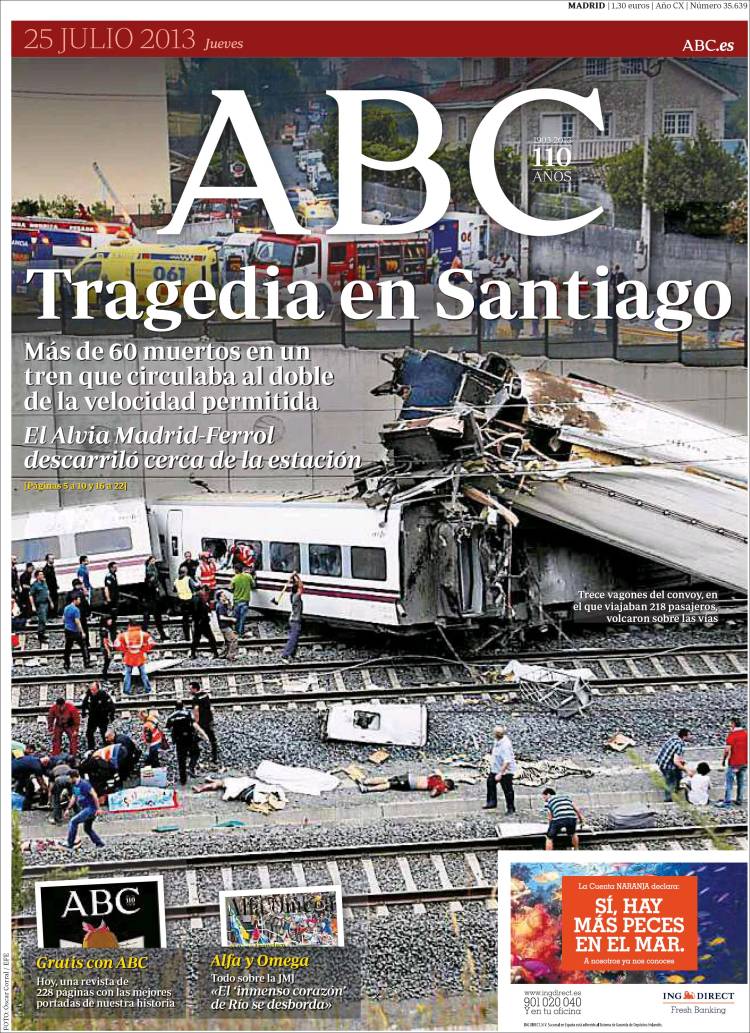 Accidentul feroviar din Spania: Bilantul tragediei din Santiago de Compostela a ajuns la 78 de morti (VIDEO)