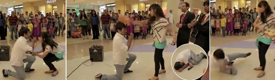 Cerere in casatorie cu final neasteptat! Cum a stricat „mireasa” tot romantismul! VIDEO DEMENTIAL!