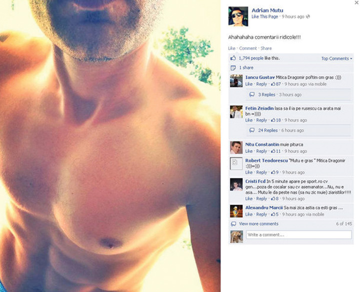De la Mutu, cu dedicatie: „Patratele” pentru Dragomir