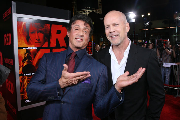 Sylvester Stallone nu il mai vrea pe Bruce Willis in distributia filmului “The Expendables”: “ E hraparet si lenes!”