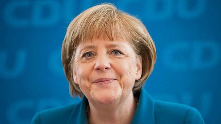 Partidul lui Merkel conduce in exit poll