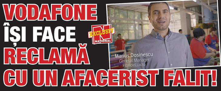 Vodafone isi face reclama cu un afacerist falit