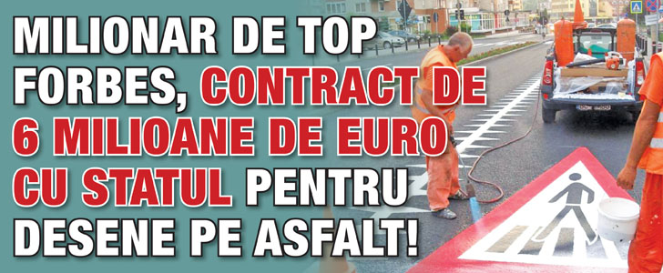 Desene pe asfalt de noua milioane de euro