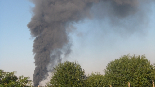 Incendiu de proportii in comuna Jilava