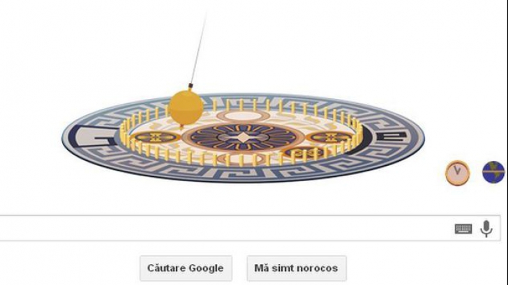 Leon Foucault omagiat de Google printr-un Doodle: 194 de ani de la nasterea fizicianului cu celebrul pendul