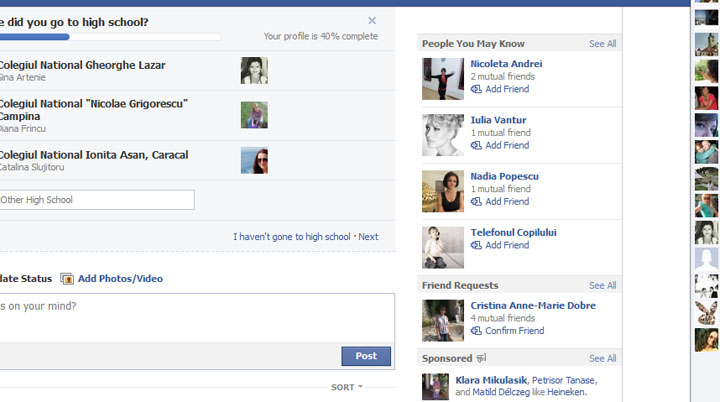 Credite conditionate de Facebook
