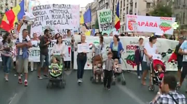 Peste 6.000 de protestatari in Capitala: “Uniti, salvam ROSIA MONTANA!”