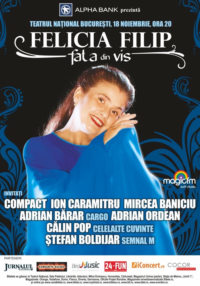 Felicia Filip va invita la un concert-eveniment: Lanseaza un nou album!