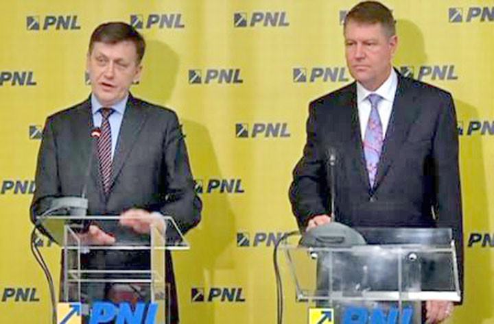 Crin Antonescu e ferm: „Klaus Iohannis va fi premier in locul lui Victor Ponta”