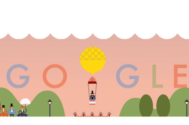 Google, Doodle, 22 octombrie: Andre Jacques Garnerin, 216 ani de la primul salt cu parasuta (VIDEO)