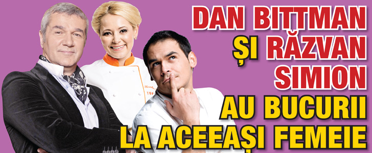 Dan Bittman si Razvan Simion au bucurii la aceeasi femeie