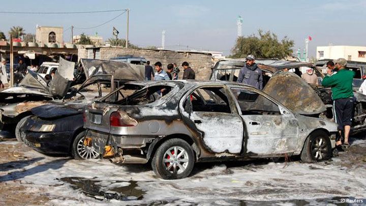 Carnagiu in Bagdad! Zece masini-capcana au explodat