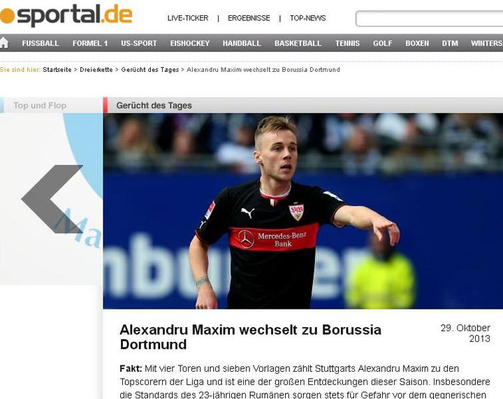 Ordinul lui Jurgen Klopp pentru conducerea Borussiei Dortmund: Sa vina Maxim, din iarna!