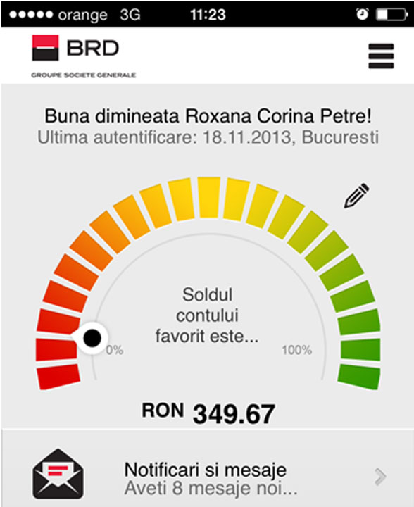 cont BRD pe mobil - Ziarul National
