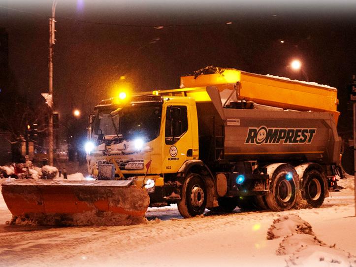 La nivelul Bucureştiului, Romprest a acţionat in Sectoarele 1 si 5 cu peste 80 utilaje