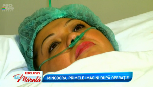 Minodora, pe patul de spital: “Nu pot sa vorbesc”!