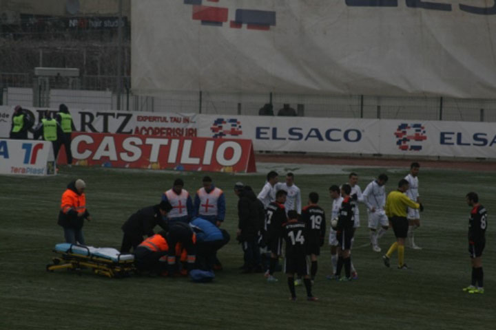 Accidentare horror la Botosani: i-a rupt piciorul lui Dan Roman!