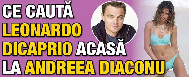Ce cauta Leonardo DiCaprio acasa la Andreea Diaconu