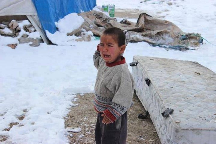 iarna in tabara de refugiati - Ziarul National