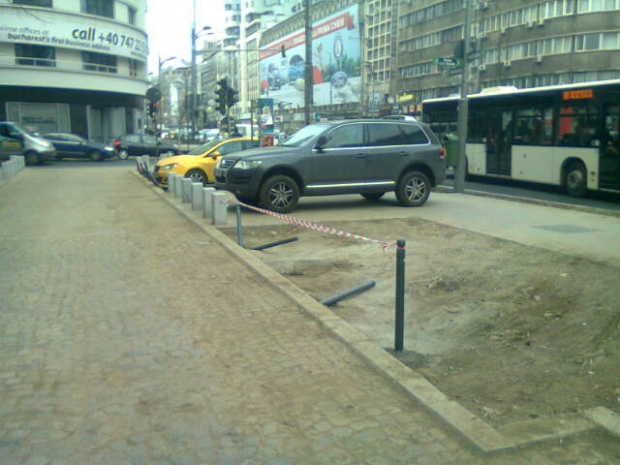 Soferii bucuresteni, amendati daca parcheaza pe trotuar
