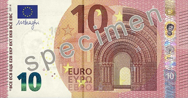 S-a lansat noua bancnota de 10 euro