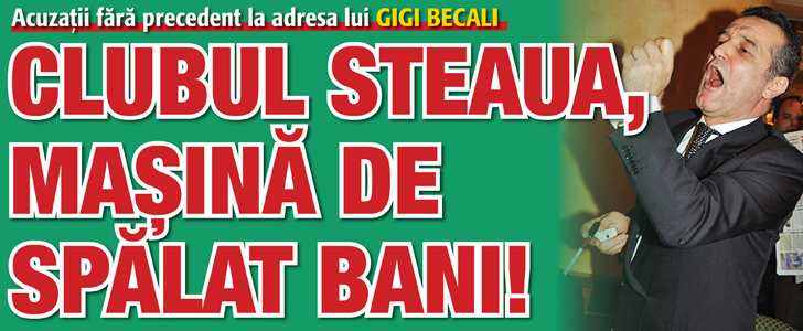 Clubul Steaua, masina de spalat bani!