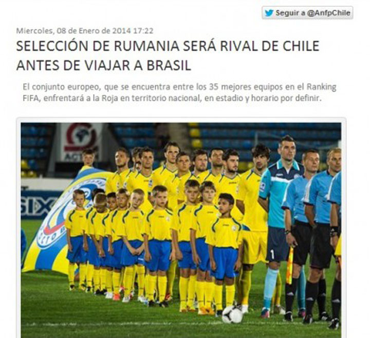 Chilienii au confundat nationala Romaniei cu FC Rostov
